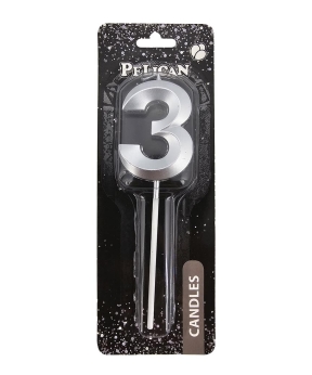 Свеча цифра 3D для торта Свеча цифра 3D для торта