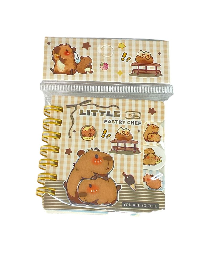 Блокнот Капибара 7х7см с разделителями, цветная бумага 70гр, 60 листов (XQ-55709) Блокнот Капибара 7х7см с разделителями, цветная бумага 70гр, 60 листов (XQ-55709)