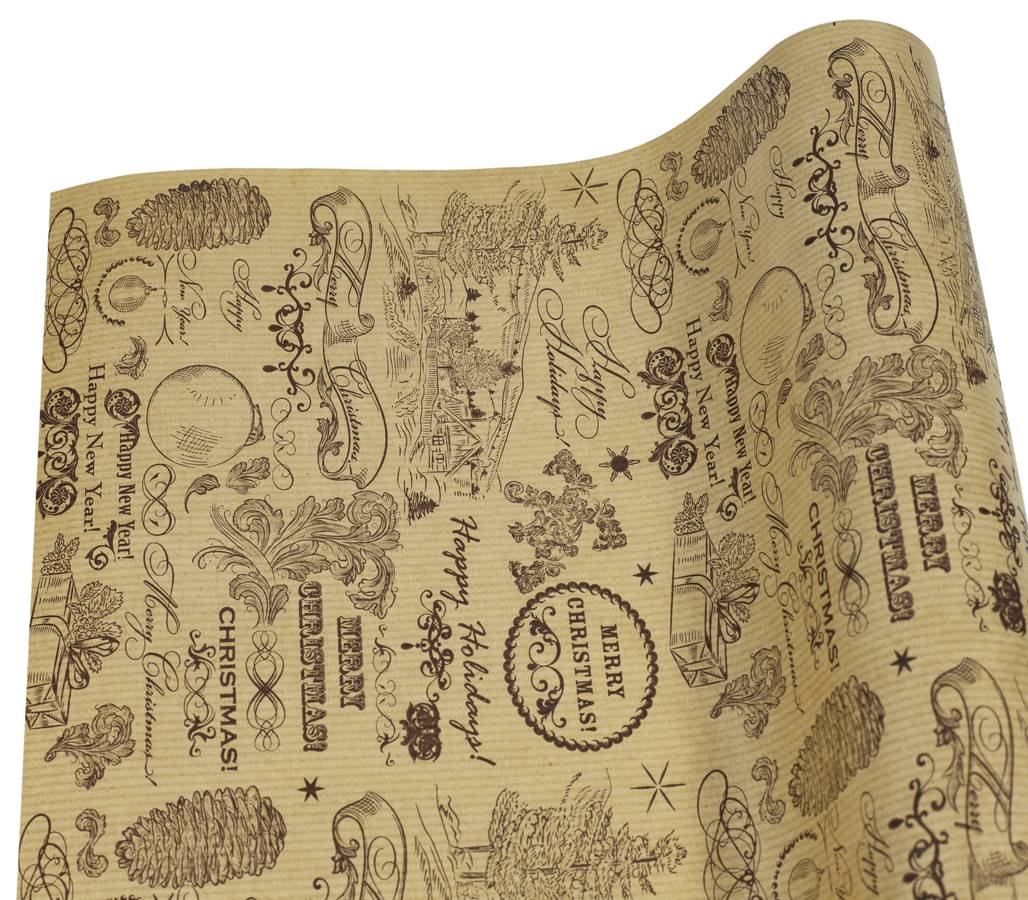 Бумага новогодняя для упаковки подарков 70см х 7 м (Пт 864.5) Бумага новогодняя для упаковки подарков 70см х 7 м (Пт 864.5)