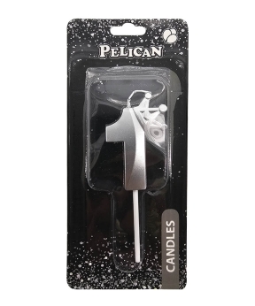 Свеча цифра 3D с короной Свеча цифра 3D с короной