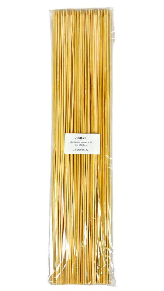 Шпажки бамбуковые ±100 шт, 40 см (7500-75) Шпажки бамбуковые ±100 шт, 40 см (7500-75)