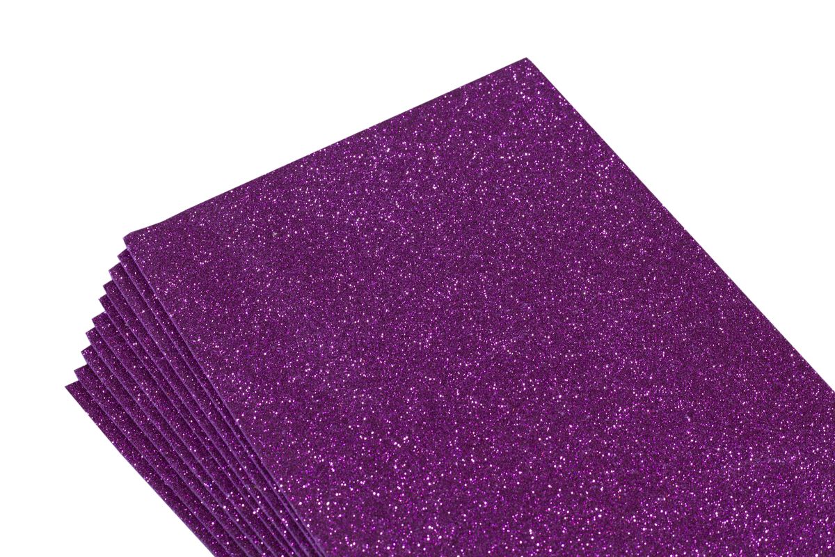 Фоамиран с глиттером 1,8мм, 10 листов, малиновый (самоклейка) Фиолетовый Unison (8672) Фоамиран с глиттером 1,8мм, 10 листов, малиновый (самоклейка) Фиолетовый Unison (8672)