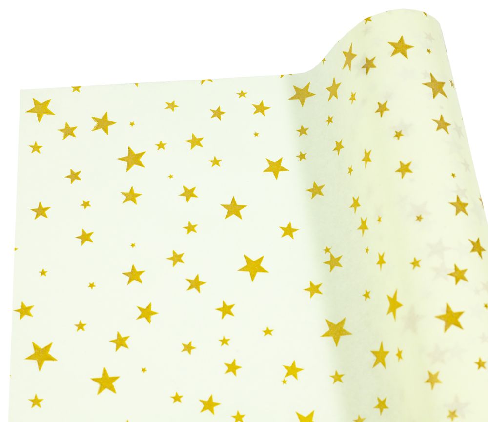 Бумага тишью 30г, 50см х 14м желтая с золотыми звездами Желтый Unison (PQD5014-25) Бумага тишью 30г, 50см х 14м желтая с золотыми звездами Желтый Unison (PQD5014-25)