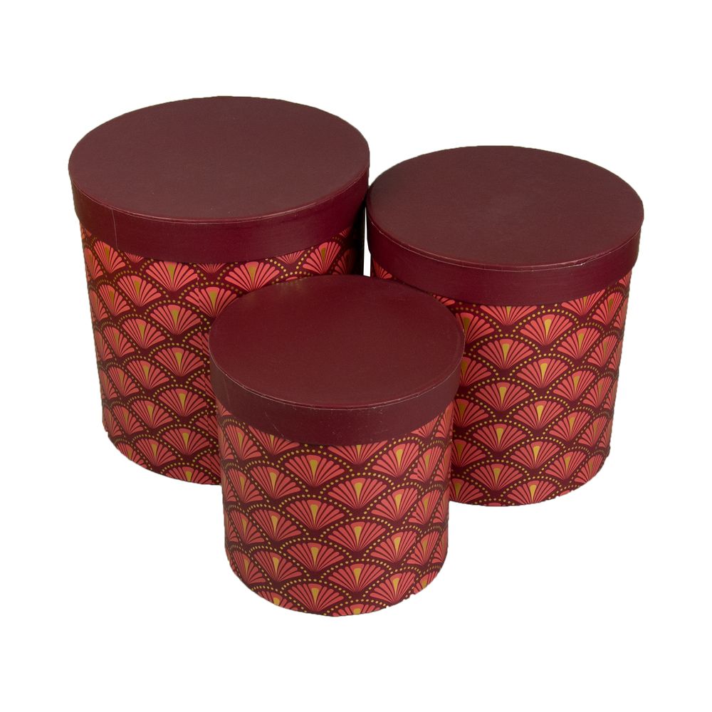 Коробка подарочная круглая в наборе 3 шт (20 x 20,5см/18 x 18,5см/15 x 15,5см) Красный Unison (W3002) Коробка подарочная круглая в наборе 3 шт (20 x 20,5см/18 x 18,5см/15 x 15,5см) Красный Unison (W3002)