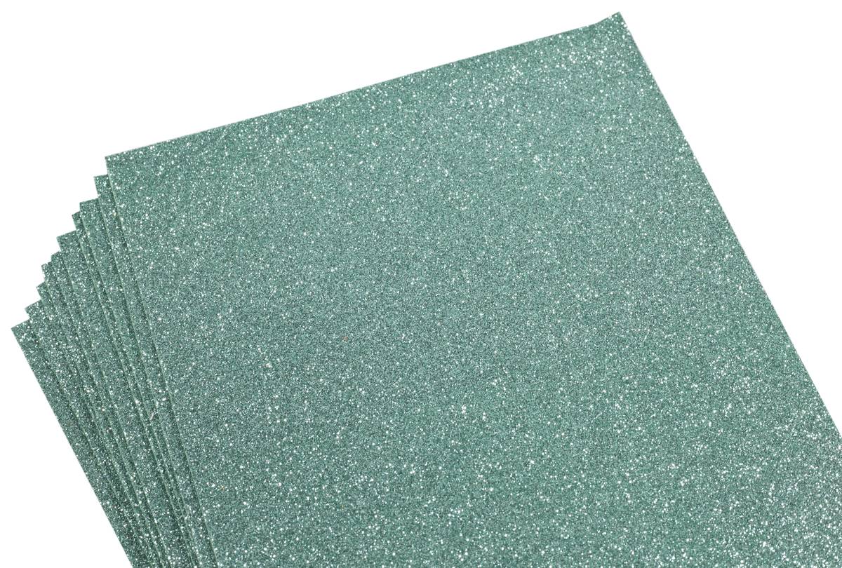 Фоамиран 2мм тиффани с глиттером 10листов (8961) Фоамиран 2мм тиффани с глиттером 10листов (8961)