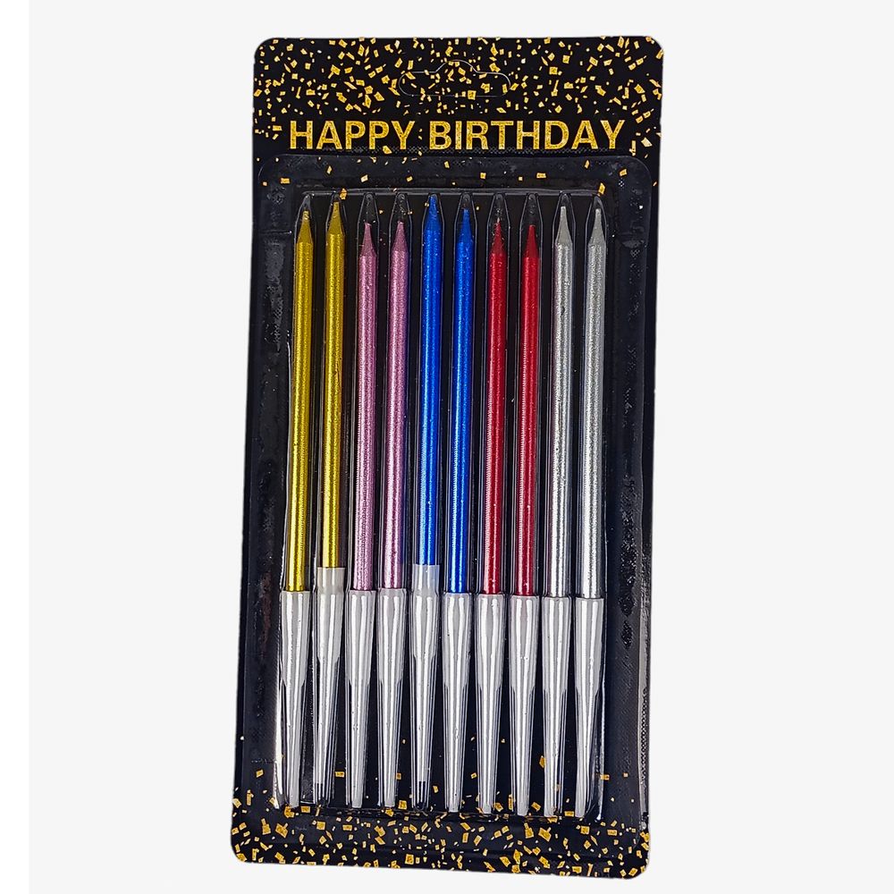 Набор свечей для торта 10 шт, микс, 14 см Разноцветный Unison (040556/ 9329) Набор свечей для торта 10 шт, микс, 14 см Разноцветный Unison (040556/ 9329)