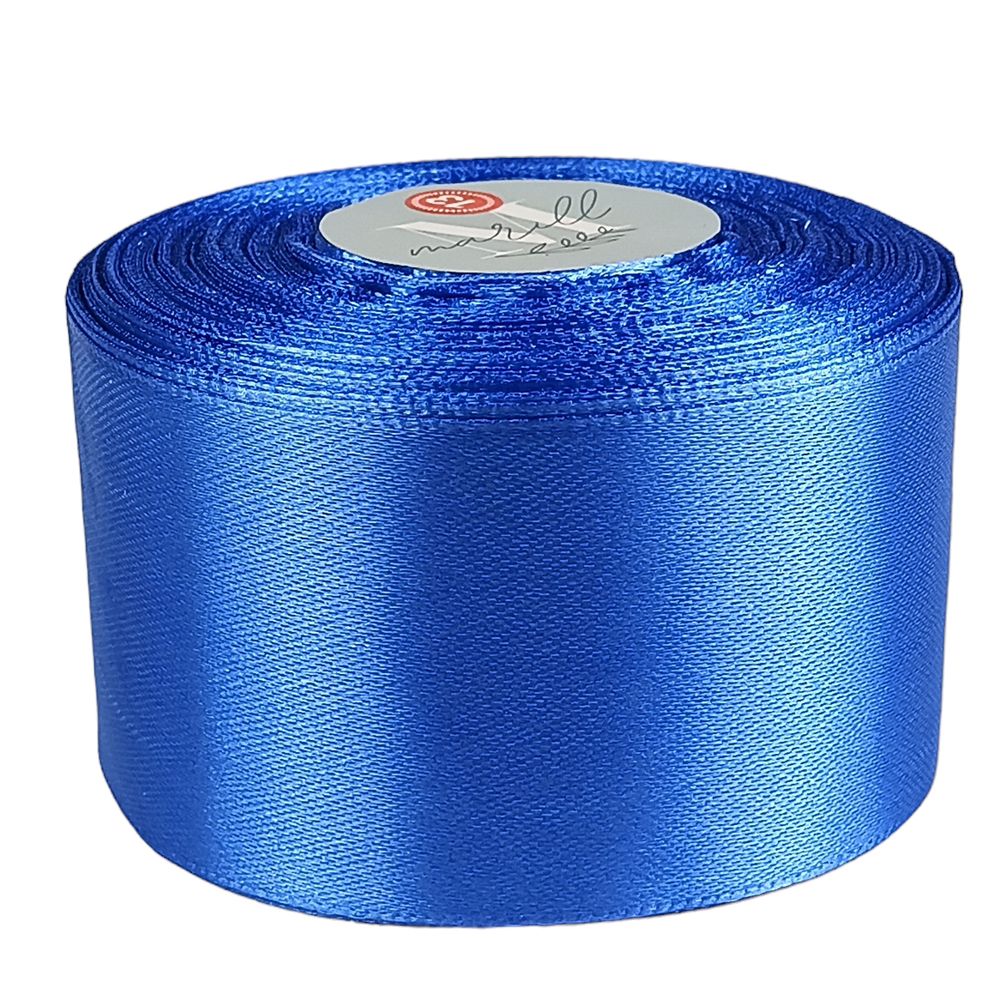 Атласная лента 5см (±5мм) x 33м Синий Marill (LA5033-36) Атласная лента 5см (±5мм) x 33м Синий Marill (LA5033-36)