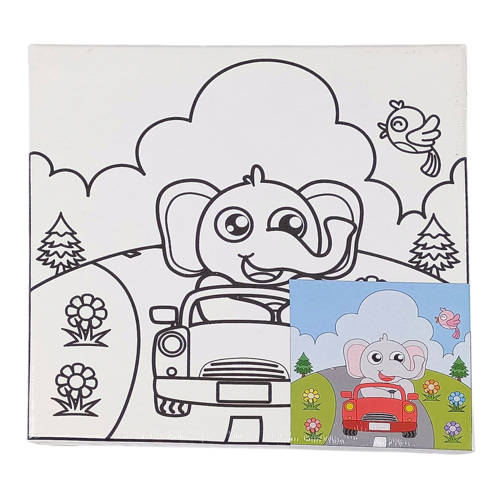 Раскраска 25 х 25см (холст на раме) с акриловыми красками и кистью (0690-7) Раскраска 25 х 25см (холст на раме) с акриловыми красками и кистью (0690-7)