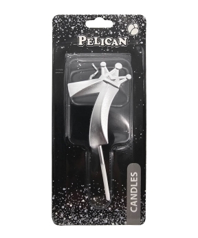 Свеча цифра 3D с короной Свеча цифра 3D с короной