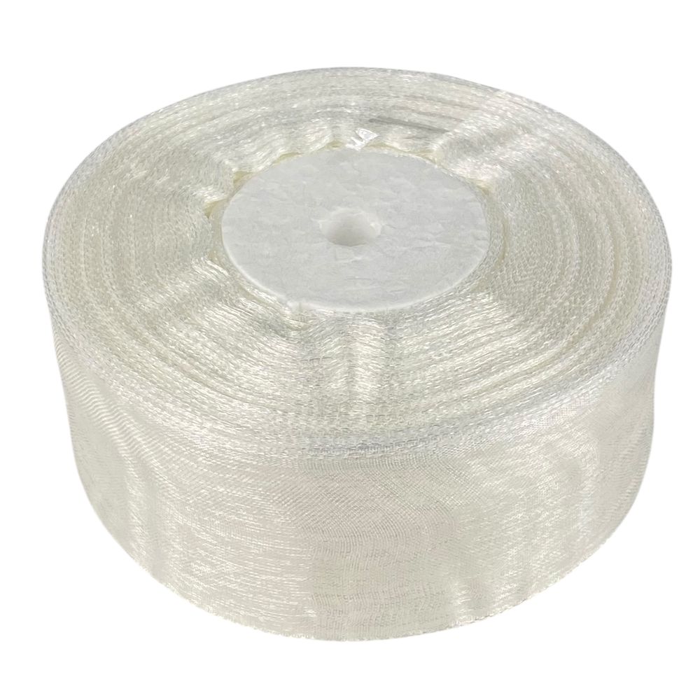 Лента с органзы белая 4,0 см х 50 ярдов Белый Marill (D02040-1001) Лента с органзы белая 4,0 см х 50 ярдов Белый Marill (D02040-1001)