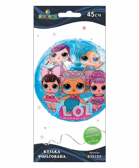 Шарик фольгированный Pelican, LOL голубой, 45см Разноцветный Pelican (835155) Шарик фольгированный Pelican, LOL голубой, 45см Разноцветный Pelican (835155)