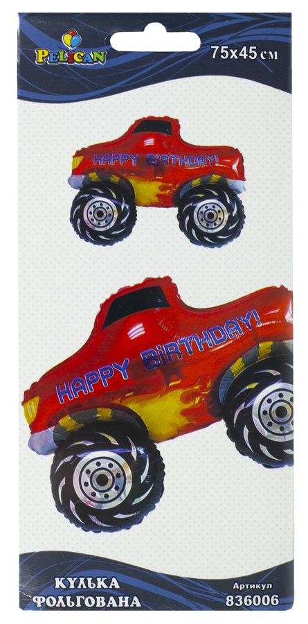 Шарик фольгированный Pelican, красный пикап, 75см Разноцветный Pelican (836006) Шарик фольгированный Pelican, красный пикап, 75см Разноцветный Pelican (836006)