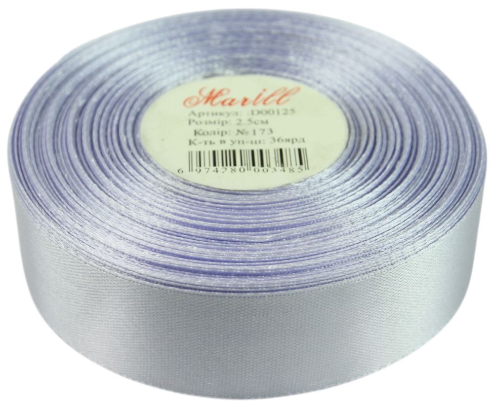 Атласная лента 2,5см x 33м Голубой Marill (LA2533-173) Атласная лента 2,5см x 33м Голубой Marill (LA2533-173)