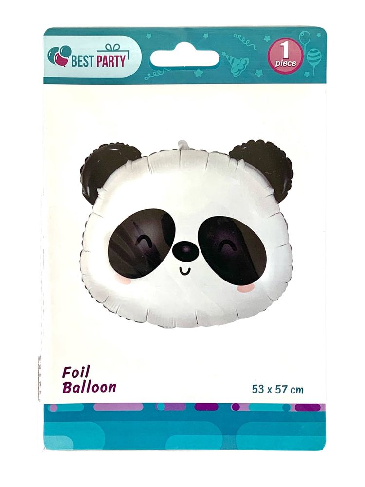 Шарик надувной фольгированный 53 х 57см Панда (BP10857) Шарик надувной фольгированный 53 х 57см Панда (BP10857)