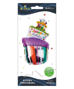 Шарик фольгированный Pelican, торт со свечами Happy Birthday, 92см Разноцветный Pelican (835614) Шарик фольгированный Pelican, торт со свечами Happy Birthday, 92см Разноцветный Pelican (835614)