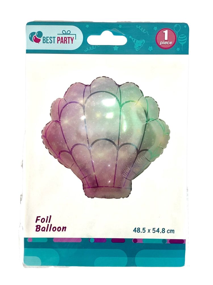 Шарик надувной фольгированный 48,5 х 54,8 Ракушка (BP10849) Шарик надувной фольгированный 48,5 х 54,8 Ракушка (BP10849)