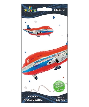 Шарик фольгированный Pelican, самолет красный, 81см Разноцветный Pelican (836035) Шарик фольгированный Pelican, самолет красный, 81см Разноцветный Pelican (836035)