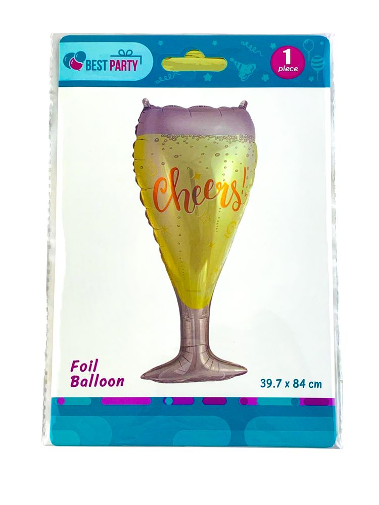 Шарик надувной фольгированный , Бокал 39,7 х 84 см (BP10847) Шарик надувной фольгированный , Бокал 39,7 х 84 см (BP10847)