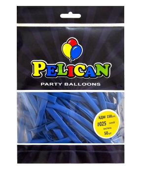 Шарики для моделирования (ШДМ) 150см пастель синий, Pelican 50шт Синий Pelican (822025) Шарики для моделирования (ШДМ) 150см пастель синий, Pelican 50шт Синий Pelican (822025)