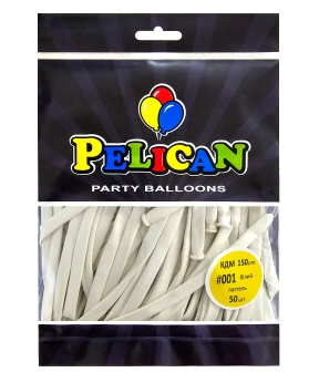 Шарики для моделирования (ШДМ) 150см пастель белый, Pelican 50шт Белый Pelican (822001) Шарики для моделирования (ШДМ) 150см пастель белый, Pelican 50шт Белый Pelican (822001)