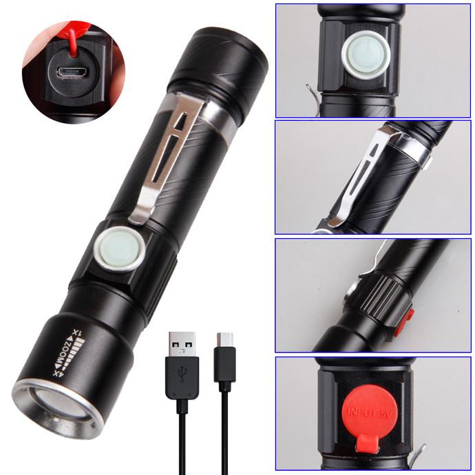 Фонарь Police 802-T6, 1х18650, зажим, zoom, ЗУ microUSB, Box Фонарь Police 802-T6, 1х18650, зажим, zoom, ЗУ microUSB, Box