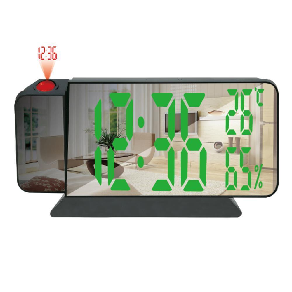 Часы сетевые проекционные VST-900S-4, зеленые, температура, влажность, USB Часы сетевые проекционные VST-900S-4, зеленые, температура, влажность, USB