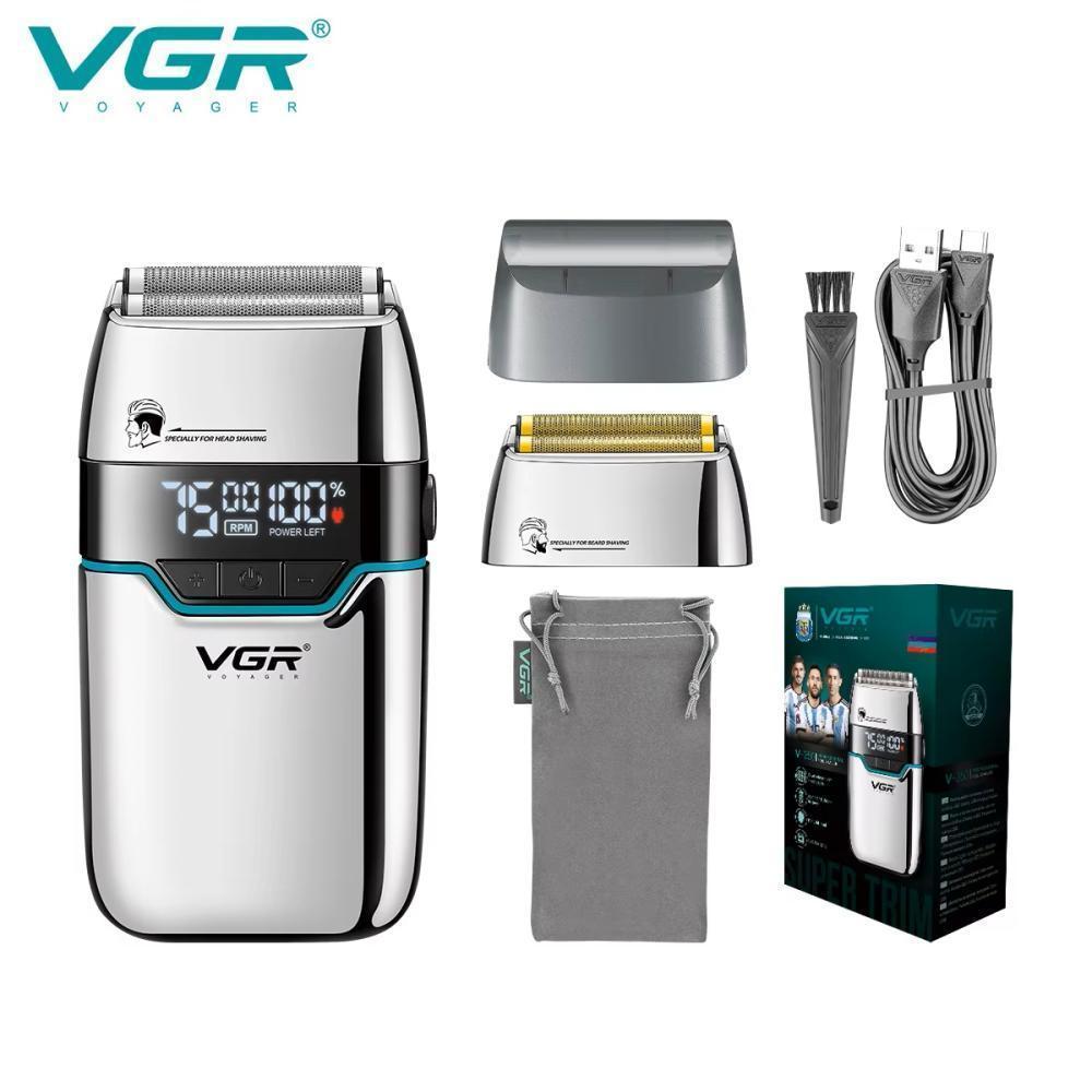 Электробритва VGR V-350 SILVER шейвер, двойное лезвие, 2 насадки, LED Display Электробритва VGR V-350 SILVER шейвер, двойное лезвие, 2 насадки, LED Display
