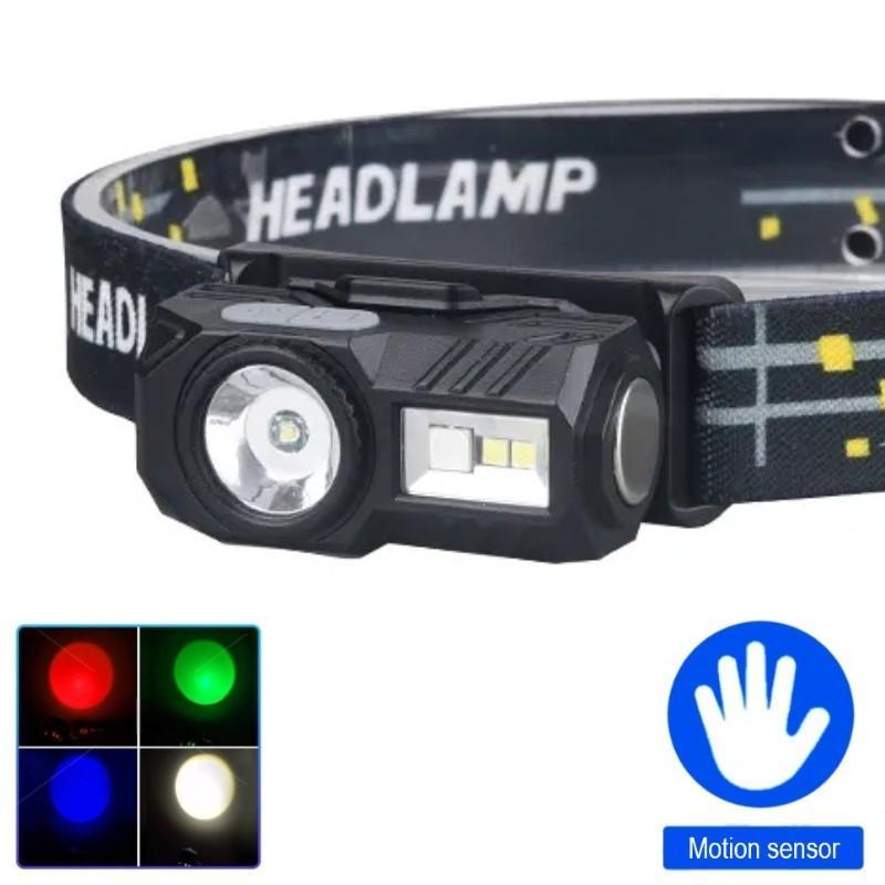 Фонарь налобный T131-XPE+3SMD(Red+Green+Blue+UV), Motion Sensor, Li-Ion аккум, магнит, клипса, ЗУ Type-C, Box Фонарь налобный T131-XPE+3SMD(Red+Green+Blue+UV), Motion Sensor, Li-Ion аккум, магнит, клипса, ЗУ Type-C, Box