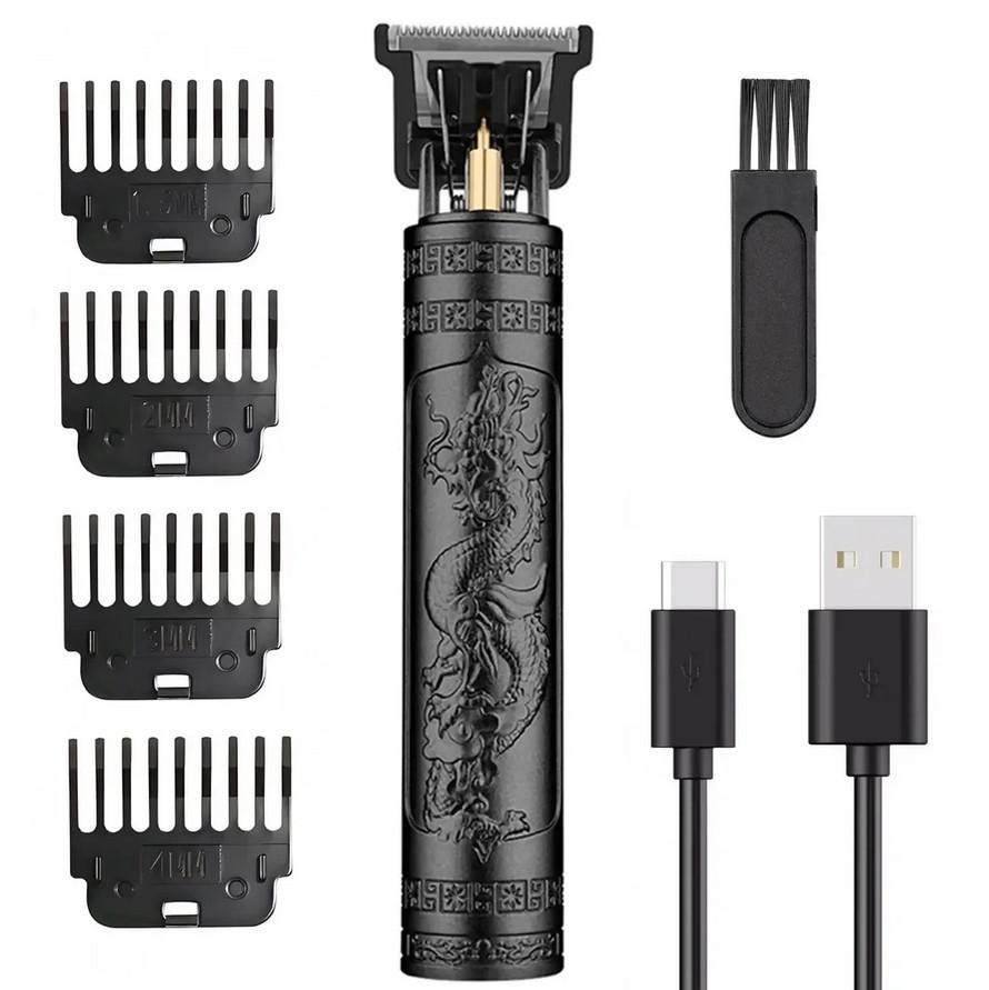 Машинка (триммер) для стрижки волос и бороды T9-2 BLACK, Li-Ion аккум., 4 насадки (1.5, 2, 3, 4 мм) Машинка (триммер) для стрижки волос и бороды T9-2 BLACK, Li-Ion аккум., 4 насадки (1.5, 2, 3, 4 мм)