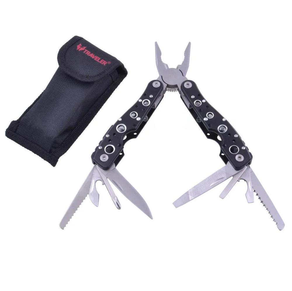 Многофункциональный нож (мультитул) Traveler MT-833 Black/Blue 16см Многофункциональный нож (мультитул) Traveler MT-833 Black/Blue 16см