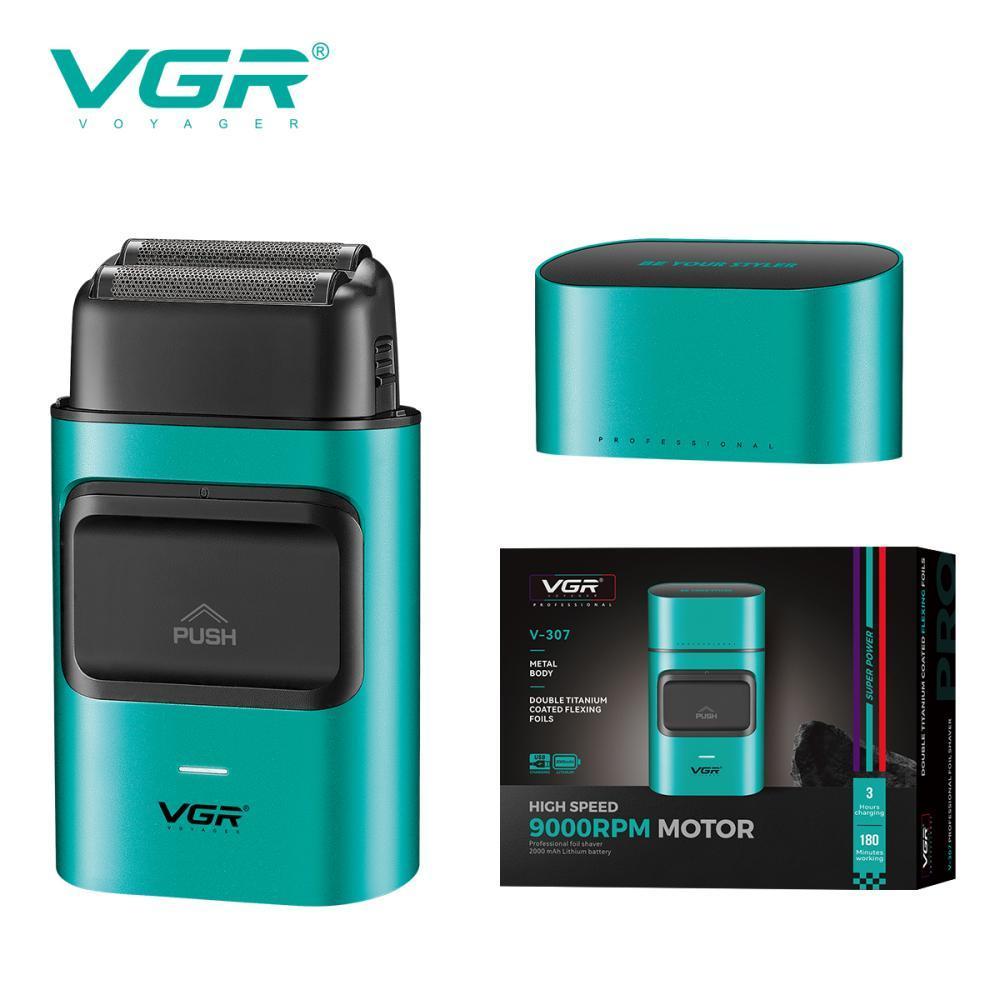 Электробритва VGR V-307 GREEN шейвер, двойное лезвие, 2000mAh, 9000 RPM Электробритва VGR V-307 GREEN шейвер, двойное лезвие, 2000mAh, 9000 RPM