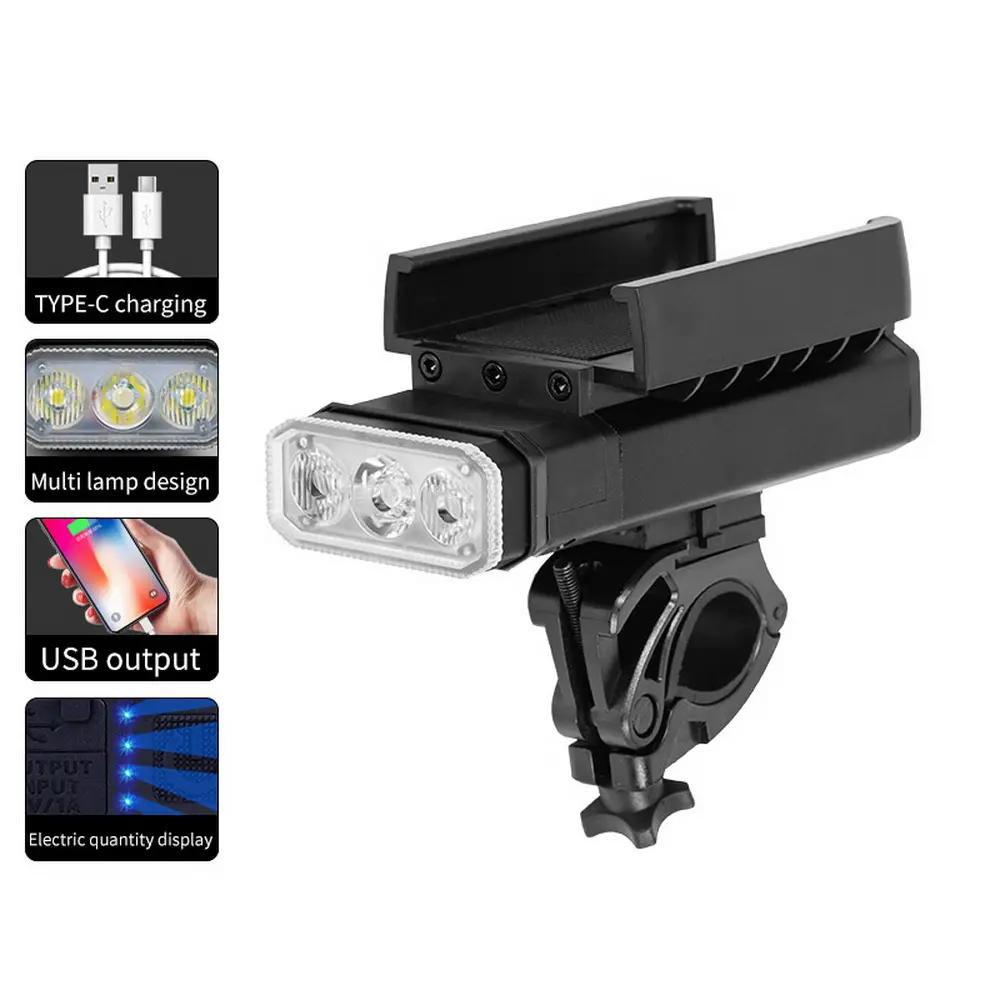 Велофонарь BK09/Z-03-3T6, Power Bank, Li-Ion аккумулятор, ЗУ Type-C, крепление под телефон Велофонарь BK09/Z-03-3T6, Power Bank, Li-Ion аккумулятор, ЗУ Type-C, крепление под телефон