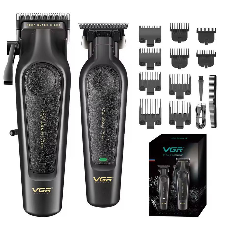 Комплект VGR 2 в 1 V-197&995, аккумуляторная машинка для стрижки (clipper) и триммер Комплект VGR 2 в 1 V-197&995, аккумуляторная машинка для стрижки (clipper) и триммер
