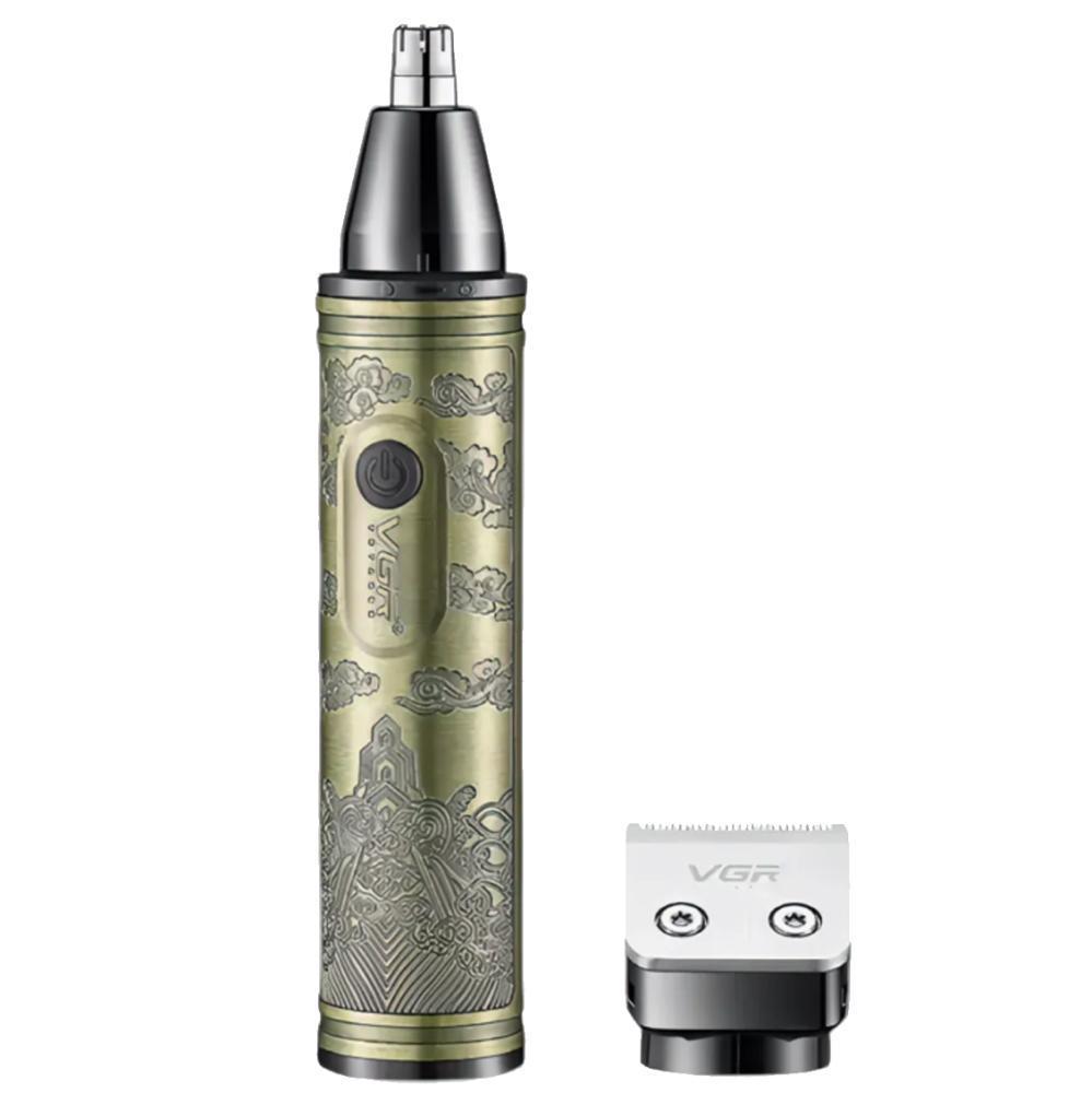 Триммер VGR 2 в 1 V-618, 2 насадки - триммер, триммер для носа Триммер VGR 2 в 1 V-618, 2 насадки - триммер, триммер для носа