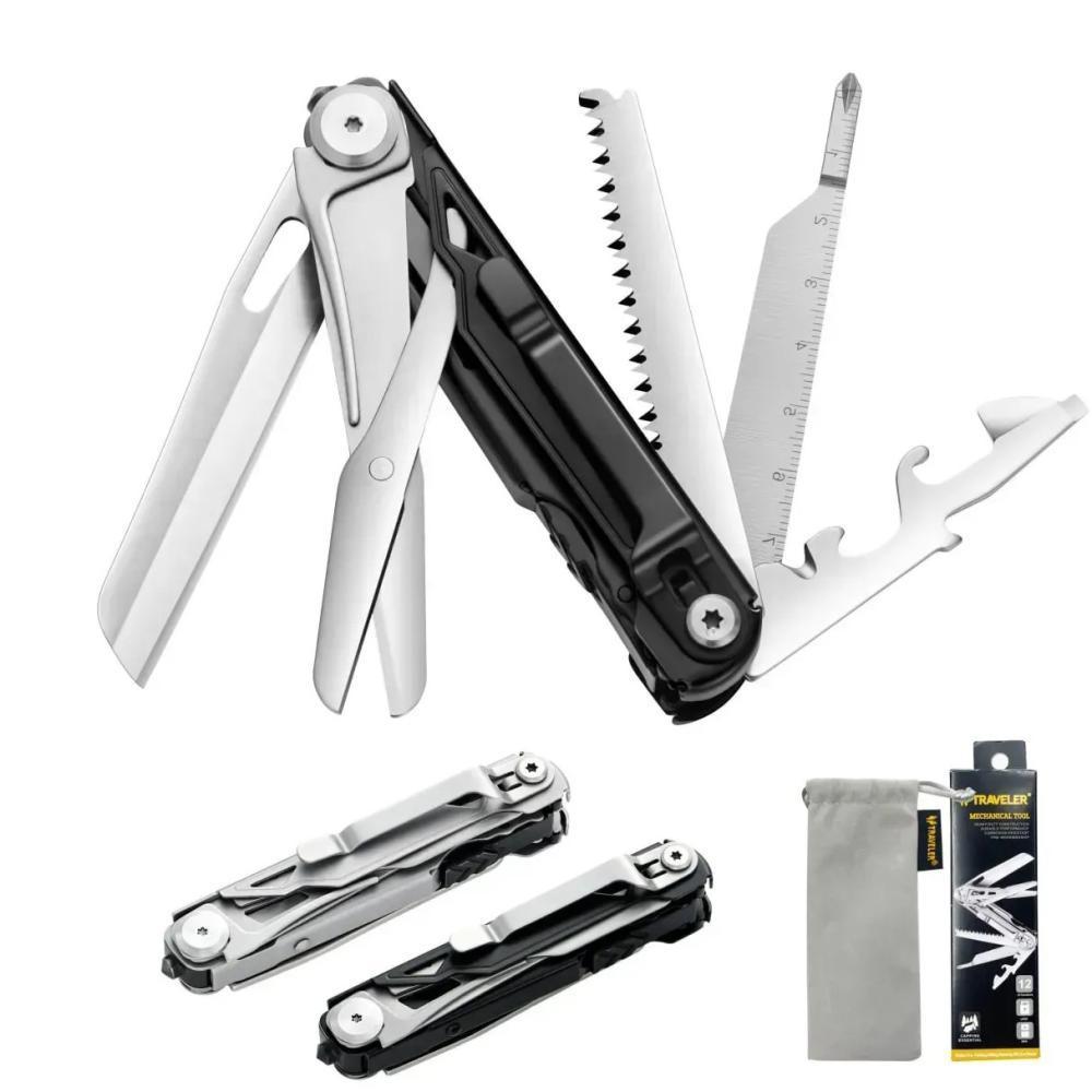 Мультитул Traveler MQ-063-G Black, многофункциональный инструмент 11 см, 148 г Мультитул Traveler MQ-063-G Black, многофункциональный инструмент 11 см, 148 г