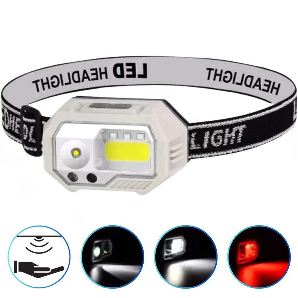 Фонарь налобный SH-S9-XPE+COB+3SMD(Red), Motion Sensor, Li-Ion аккумулятор, ЗУ Type-C, Box Фонарь налобный SH-S9-XPE+COB+3SMD(Red), Motion Sensor, Li-Ion аккумулятор, ЗУ Type-C, Box