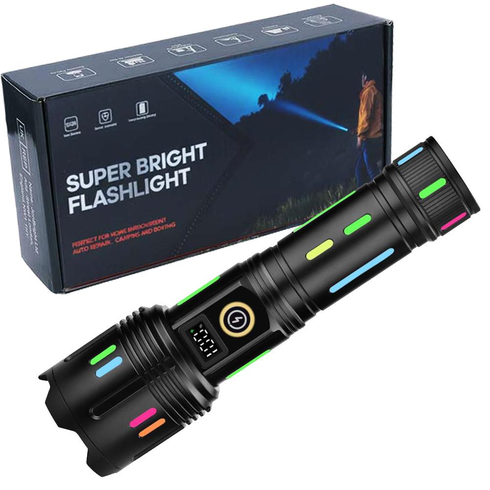Фонарь NIGHT VISION FLUORESCENCE G671/G25 WHITE LASER LED PM30-TG, 1х26650/3xAAA, Power Bank, ЗУ Type-C, zoom, Box Фонарь NIGHT VISION FLUORESCENCE G671/G25 WHITE LASER LED PM30-TG, 1х26650/3xAAA, Power Bank, ЗУ Type-C, zoom, Box