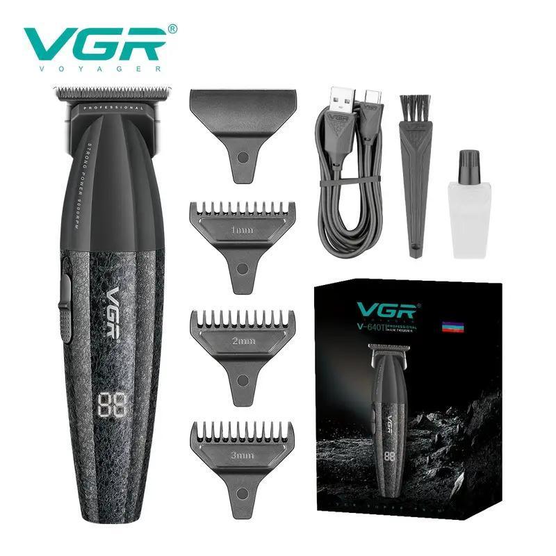 Триммер VGR V-640T BLACK, 3 насадки, LED display, 9000RPM Триммер VGR V-640T BLACK, 3 насадки, LED display, 9000RPM