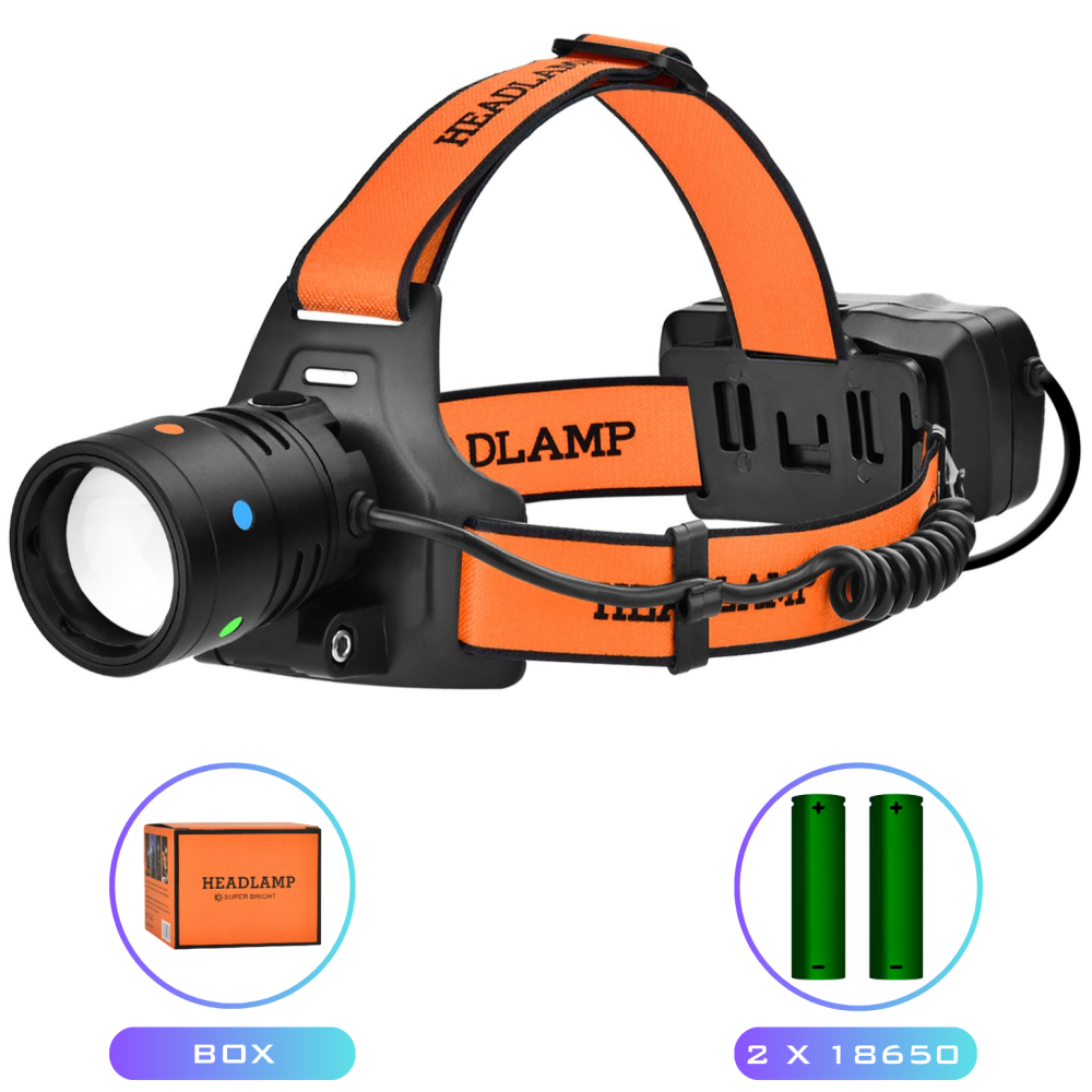 Фонарь налобный NIGHT VISION FLUORESCENCE BL-T210-TG, 2x18650, 1 РЕЖИМ, ЗУ Type-C, zoom Фонарь налобный NIGHT VISION FLUORESCENCE BL-T210-TG, 2x18650, 1 РЕЖИМ, ЗУ Type-C, zoom