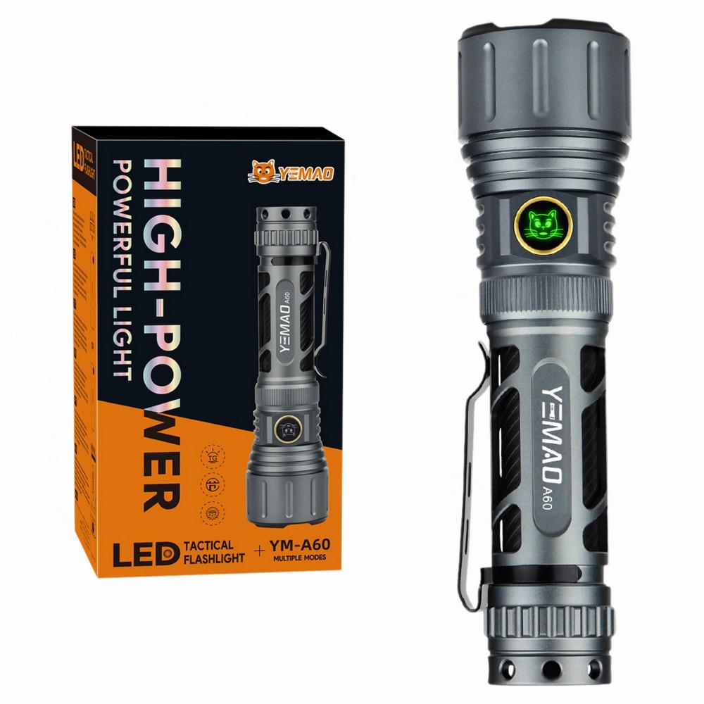 Тактический фонарь YEMAO YM-А60, 1200LM, аккумулятор 18650 (3200 mAh) Тактический фонарь YEMAO YM-А60, 1200LM, аккумулятор 18650 (3200 mAh)