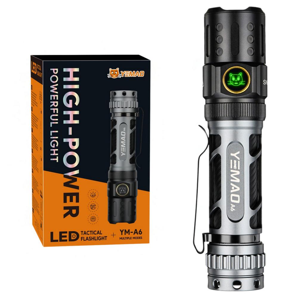 Тактический фонарь YEMAO YM-А6, 2200LM, аккумулятор 18650 (3200 mAh) Тактический фонарь YEMAO YM-А6, 2200LM, аккумулятор 18650 (3200 mAh)